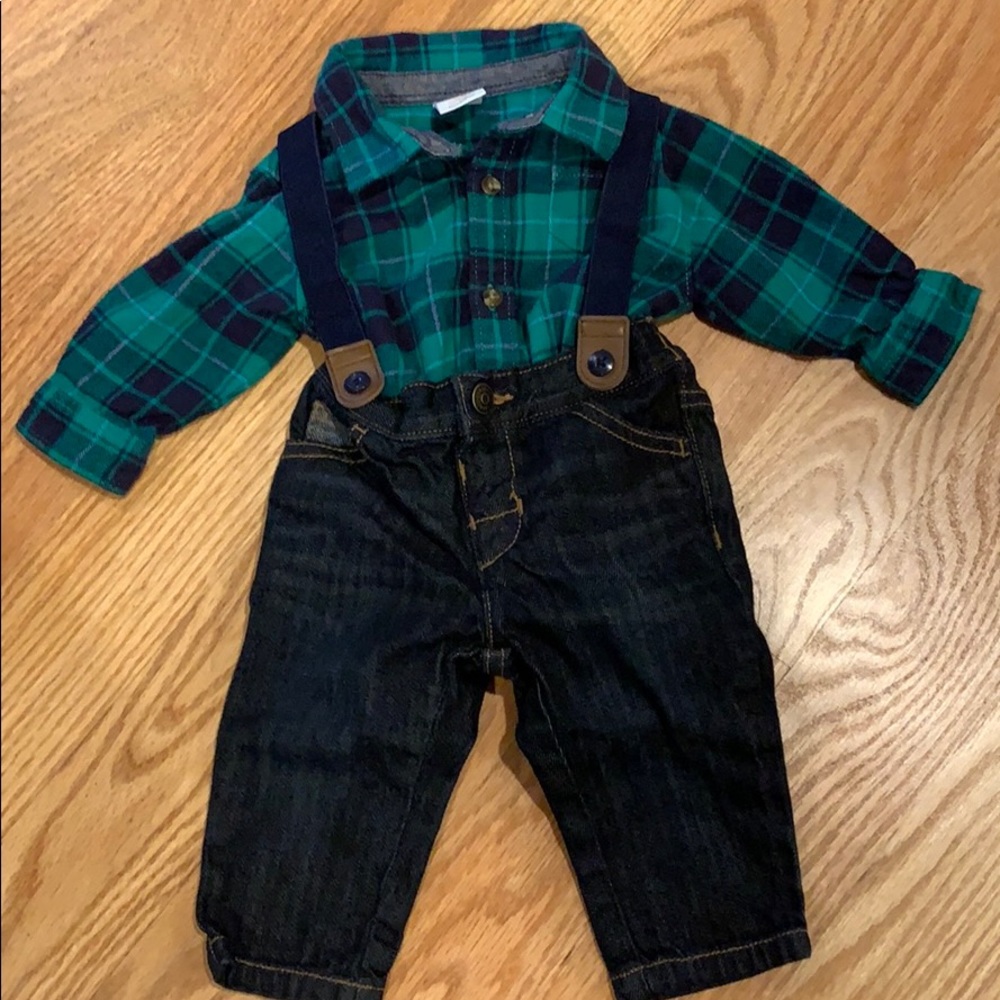 Boys’ Gymboree Flannel and Jean Set
